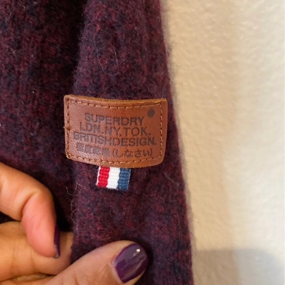 Superdry Men's Harrow Cable Crew Neck top Sweater large - Picture 5 of 7